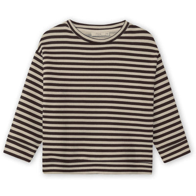 Alvin Sweatshirt – Felpa a Righe in Cotone Organico -Coffee Bean