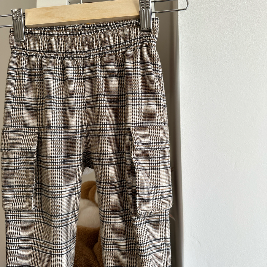 Pantalone cargo in principe di Galles - pratico e super versatile