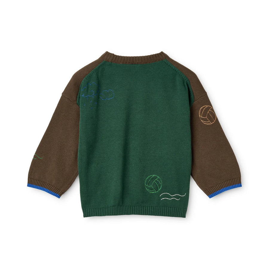 Gustav Sweater in Cotone -Mosswood