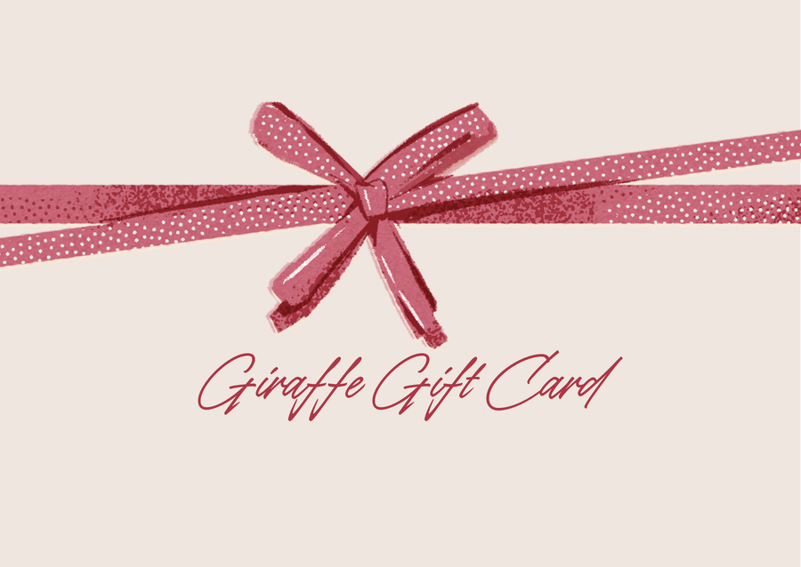 Giraffe gift card