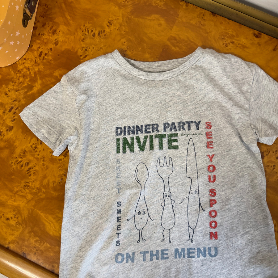 Famo tee gots- t-shirt in jersey di cotone organico- dinner party