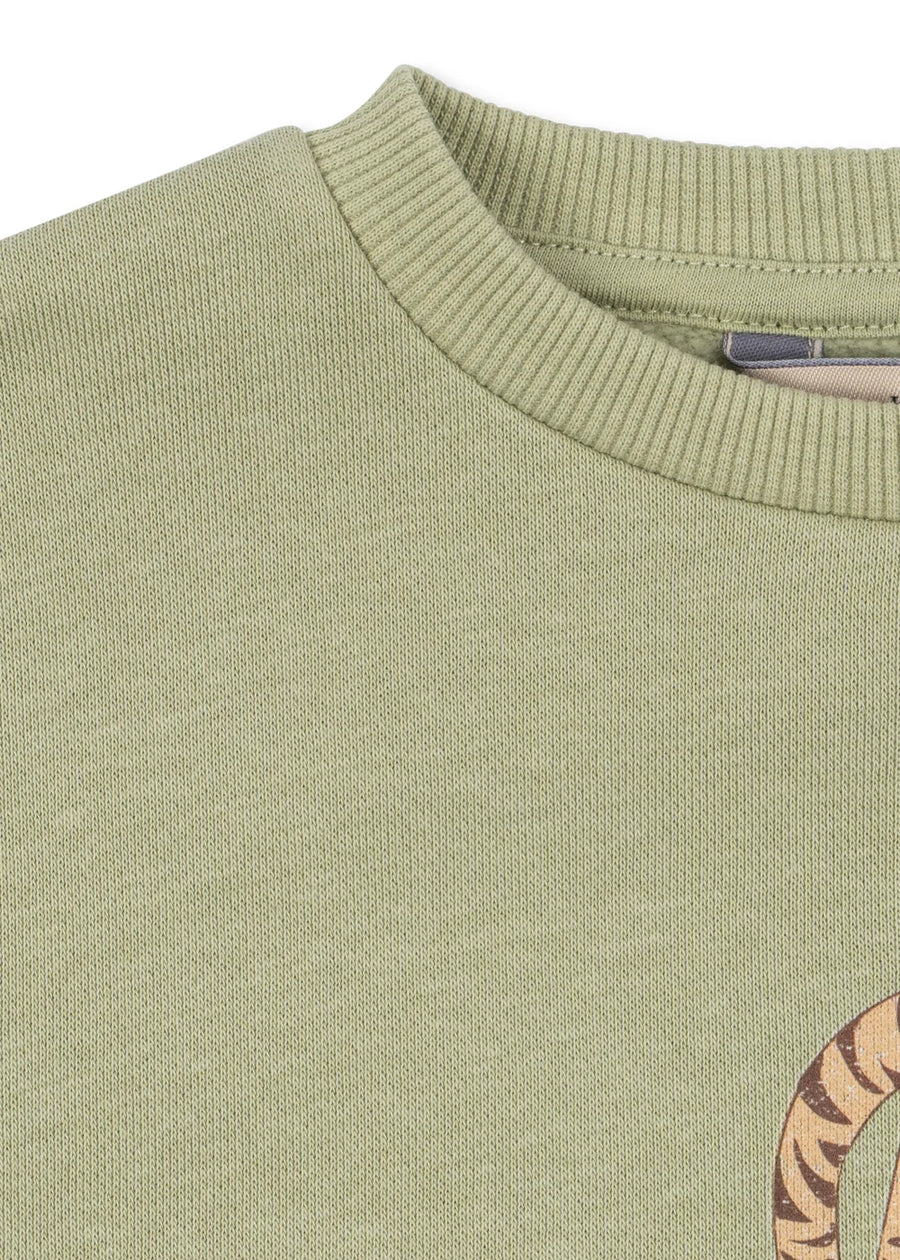 LOU SWEAT SHIRT GOTS - Sage