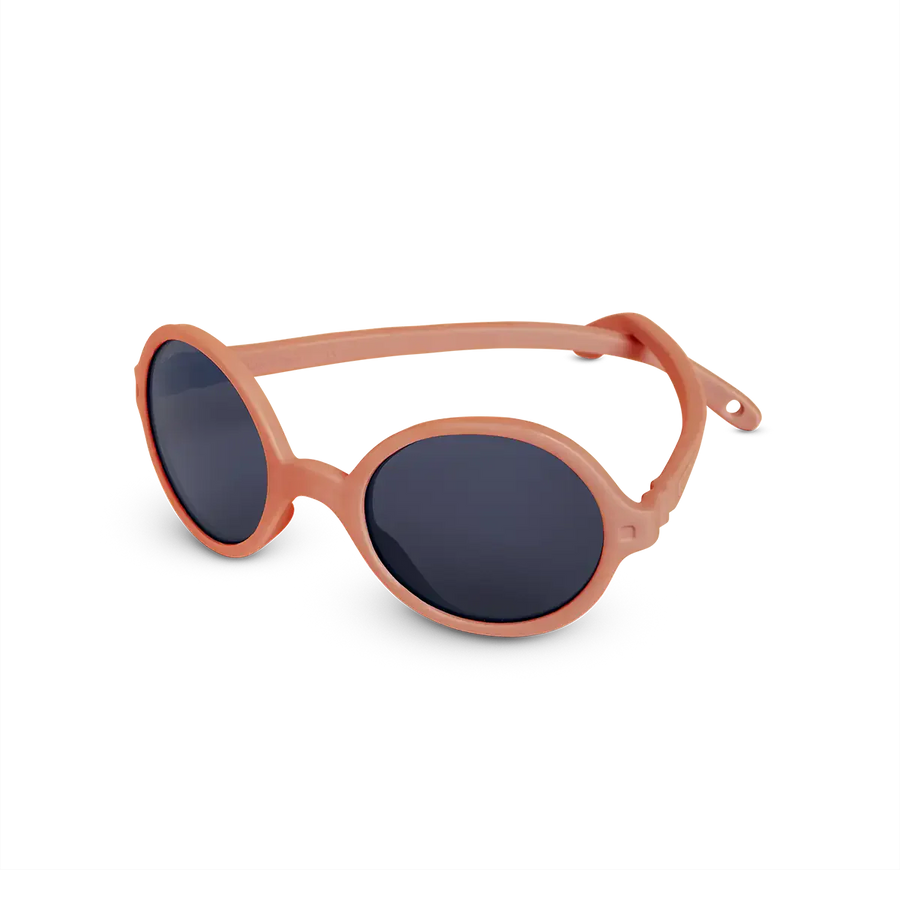 Occhiali da sole bambini UV400, montatura flessibile e sicura-ROZZ rosa antico
