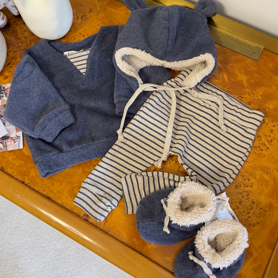 Set in caldo cotone e pile avio - comfort e morbidezza per i piccoli