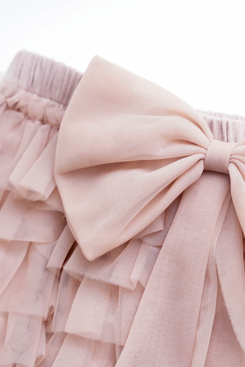 Gonna/pantaloncino in tulle morbidissimo - misty rose