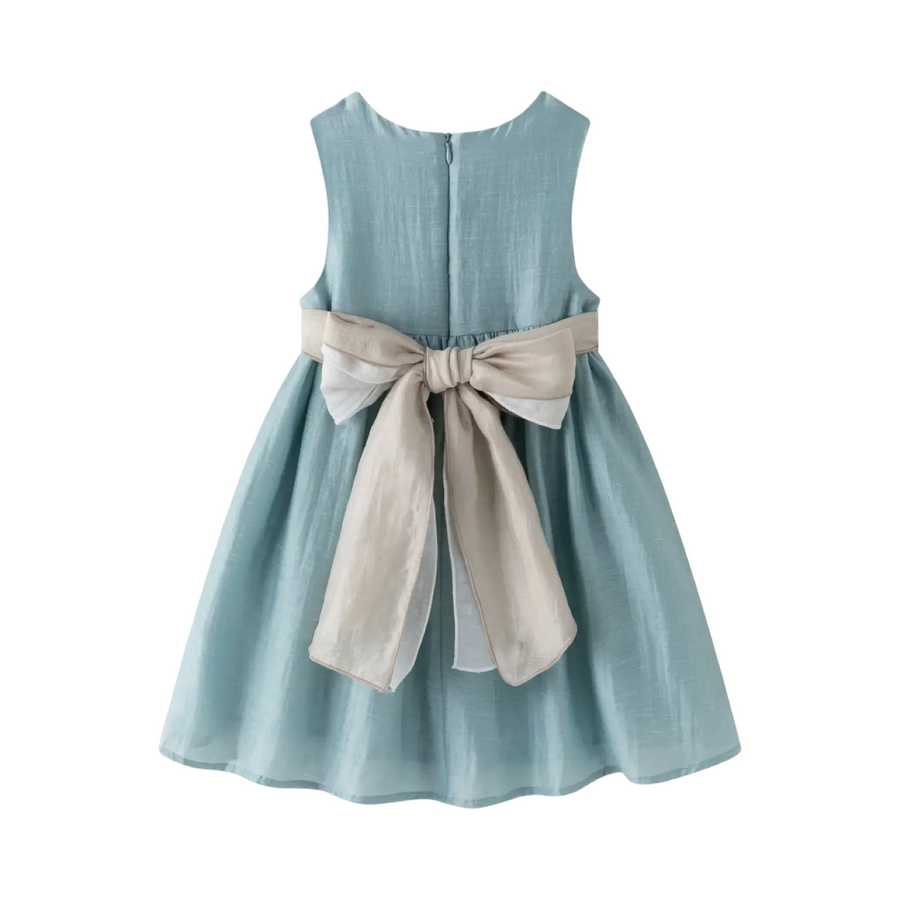 Abito Cerimonia Tiffany con Cintura a Fiocco