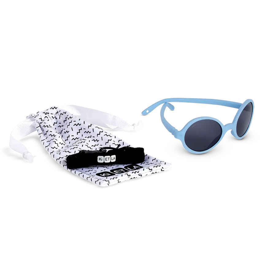 Occhiali da sole bambini UV400, montatura flessibile e sicura-ROZZ cielo