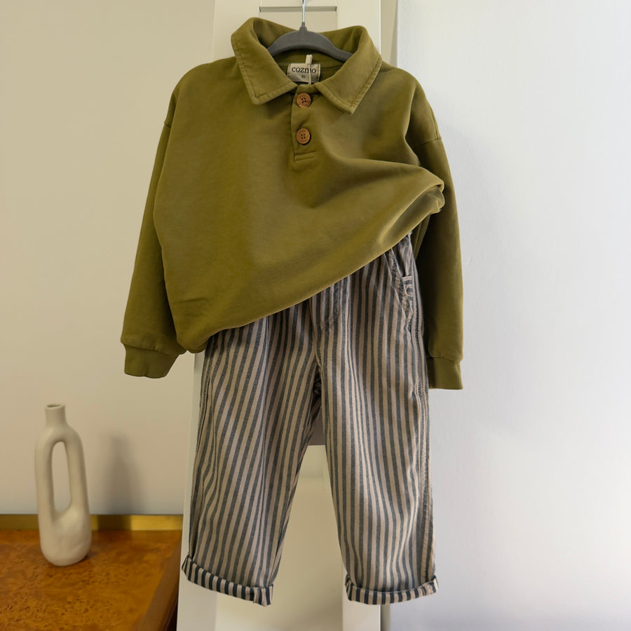 Polo in cotone bio elasticizzato