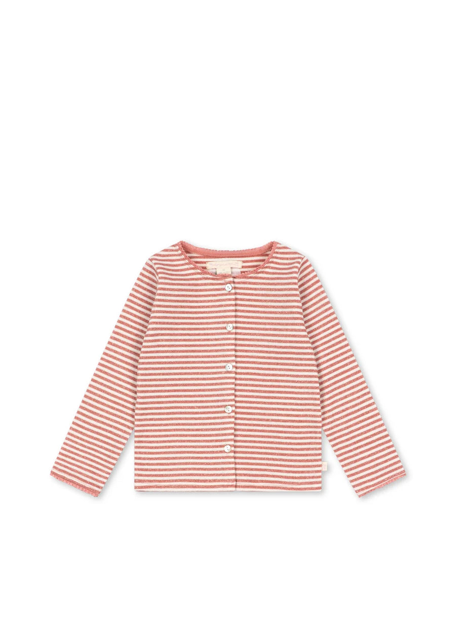 ROLI STRIPE CARDIGAN OCS - Rose Cream Stripe