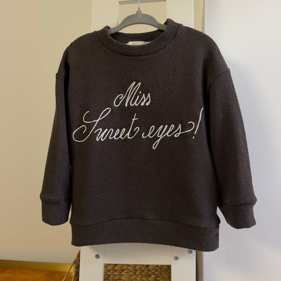 Maglia ricamata "Miss Sweet Eyes!" – Ice Coffee