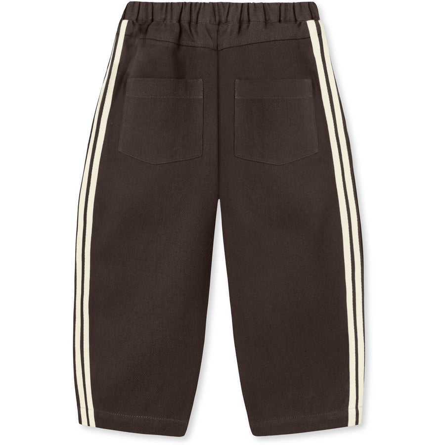 Pantalone Denim con Coulisse -Coffee Bean