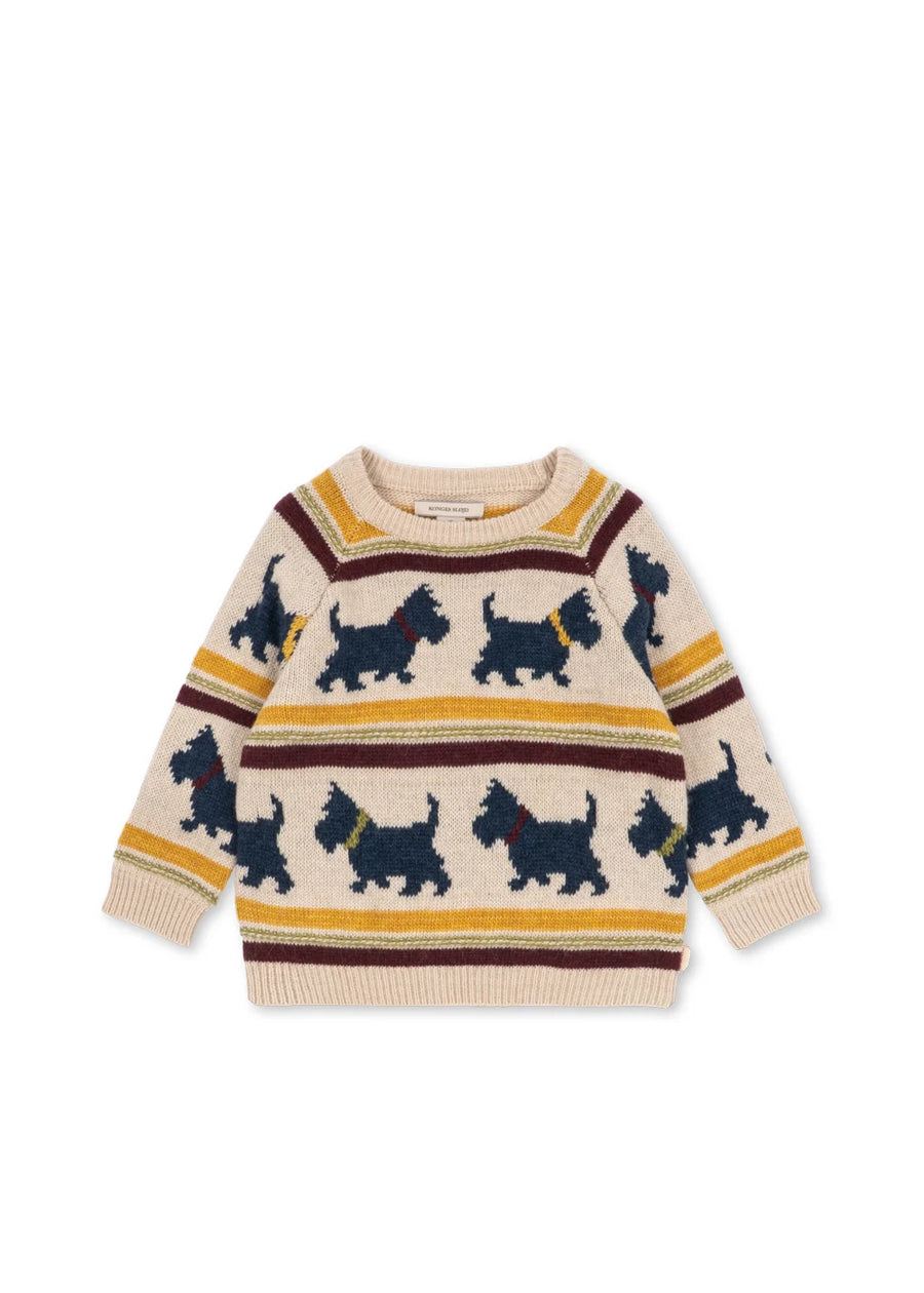 Maglione belou in misto lana- piccolo scottie