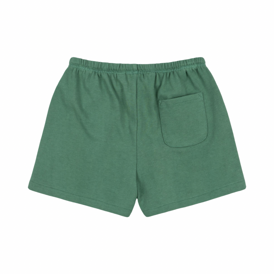 Spotty sweat shorts gots - cotone organico - green