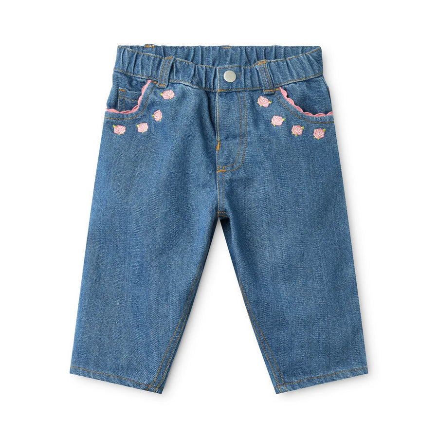 Monique Jeans in Cotone -Mid Blue