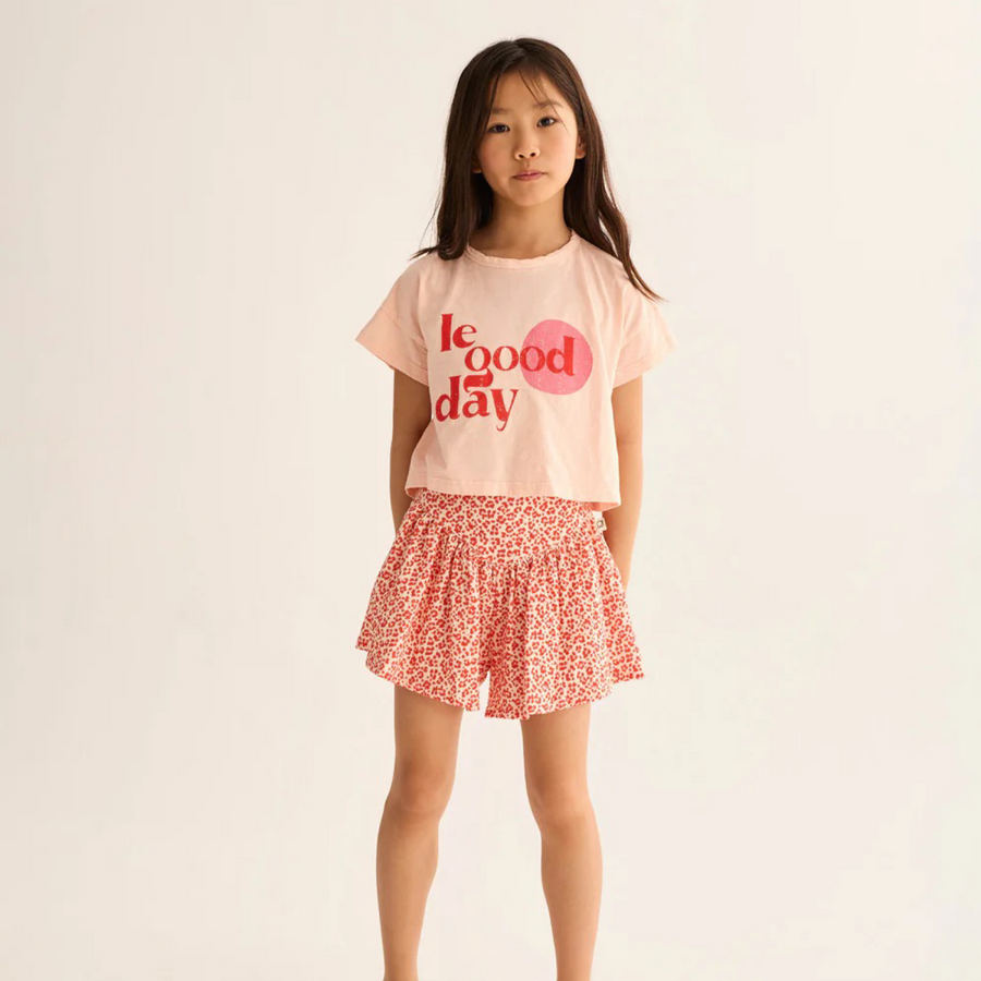 T-shirt aura in cotone fiammato