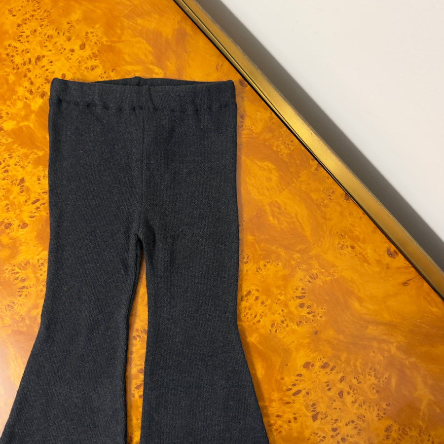 Pantalone Trombetta in Caldo Cotone -Carbone
