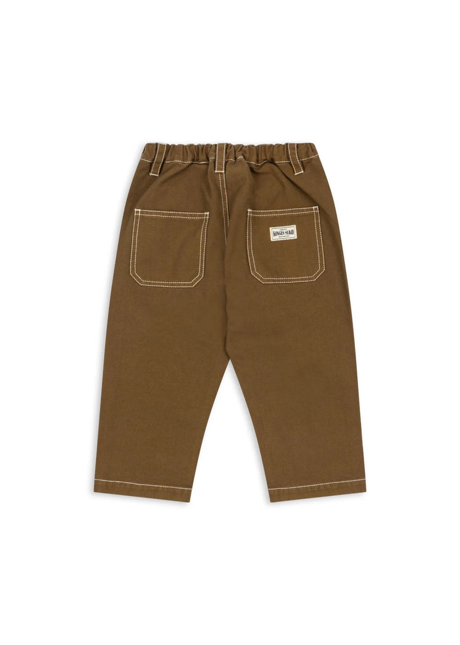 Pantalone rida in twill di cotone organico – ermine