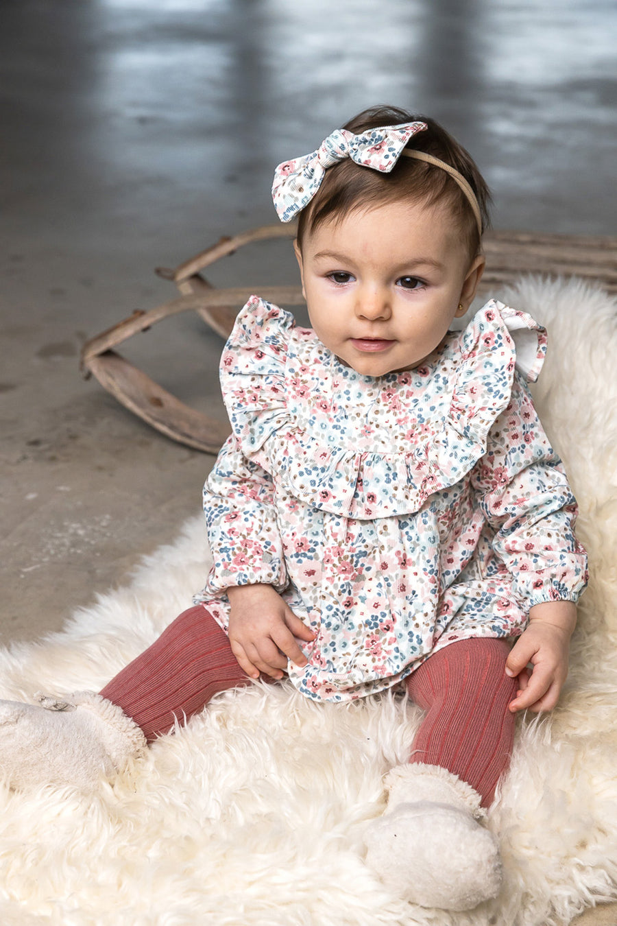Completo blusa e culotte fiori di bosco