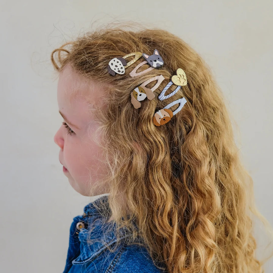 Mollette Salon per Capelli con Cagnolini -Puppy Love