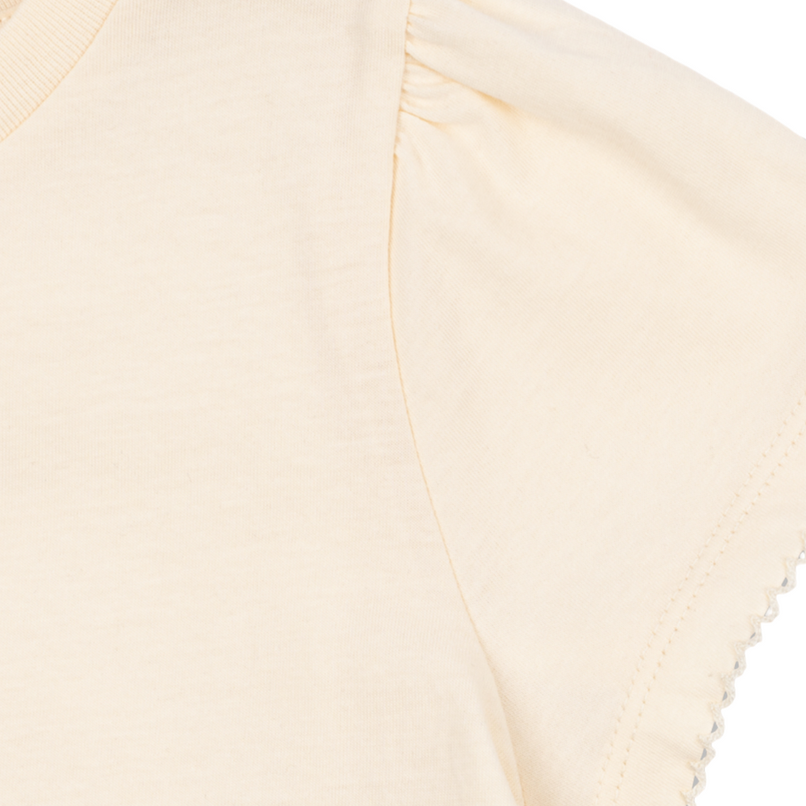 T-shirt Mon Chéri in cotone organico con ciliegie ricamate