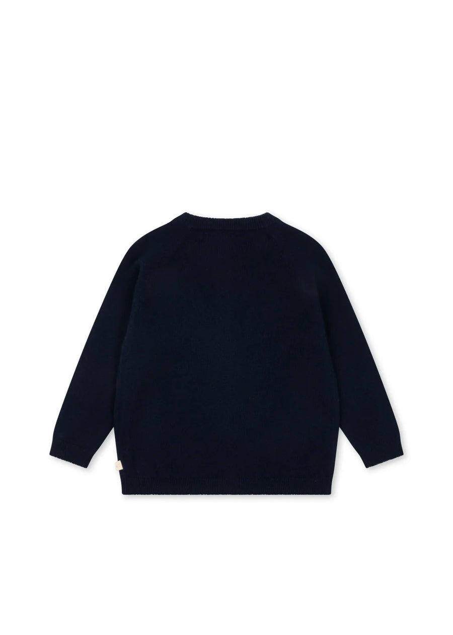 Cardigan in lana con bottoni gattino- Cattie