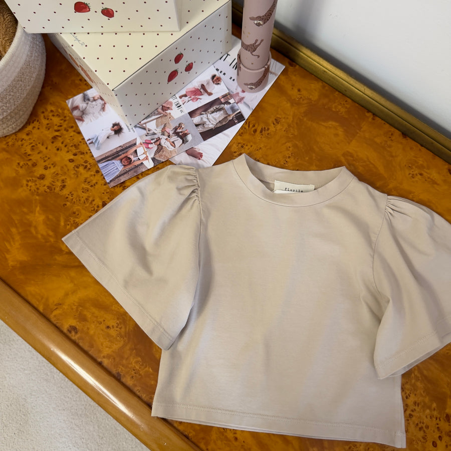 T-shirt in Jersey di Cotone con Maniche a Campana – Versatile ed Elegante- Luna