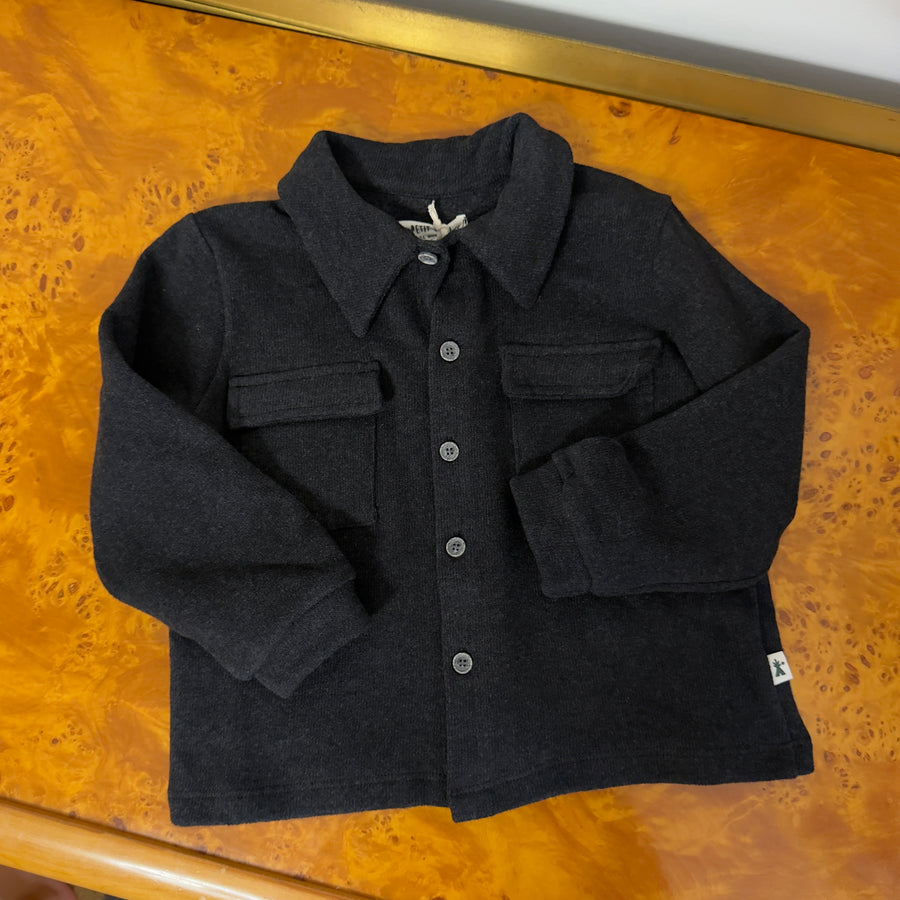 Cardigan - camicia antracite