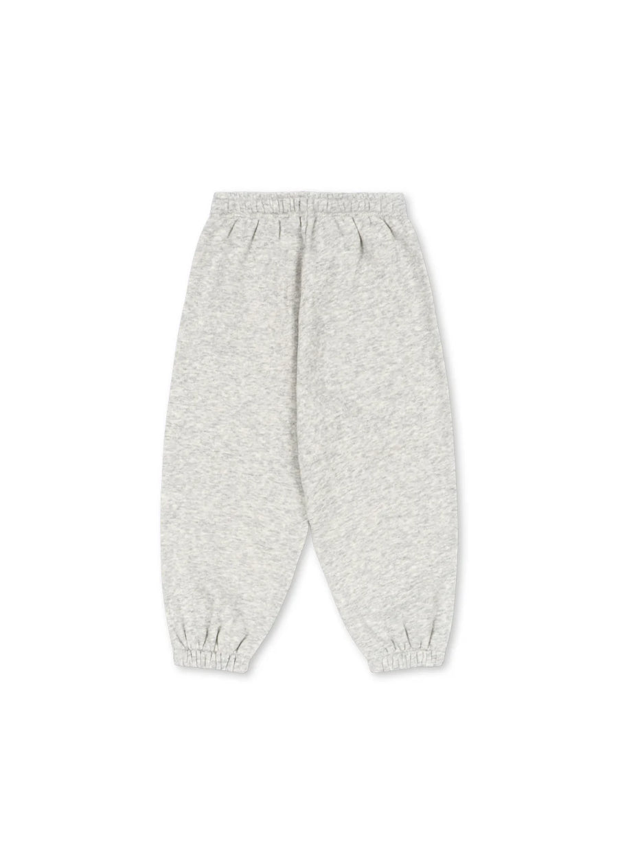 Pantalone tuta in cotone organico grey melange