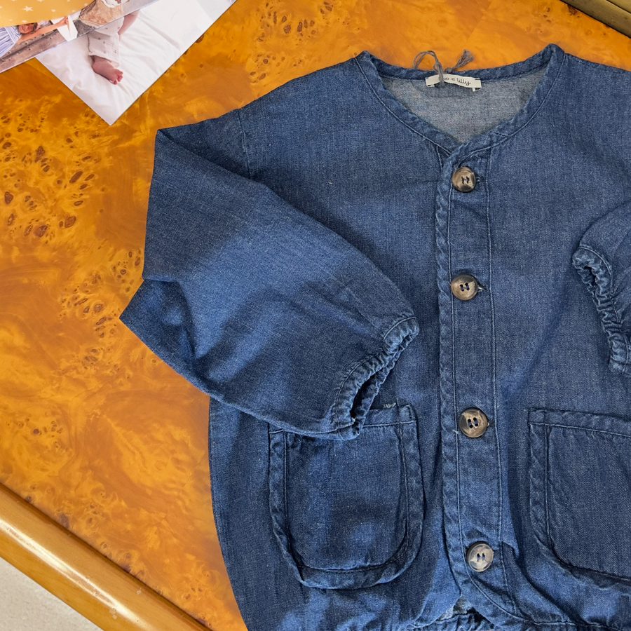 bomber in denim morbidissimo-Versatile e facile da abbinare