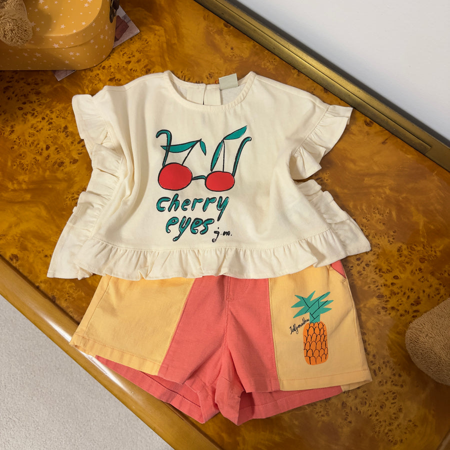 Pineapple Pigment Shorts