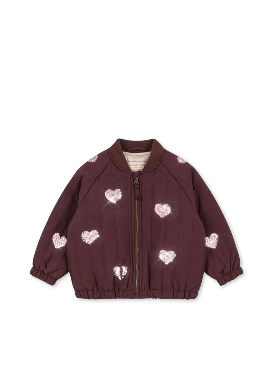 JUNO SEQUIN BOMBER JACKET — bomber cuori