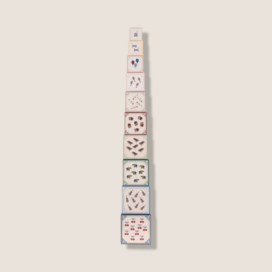Set di cubi impilabili 1-10