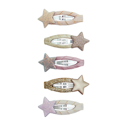 Mini Mollette per Capelli con Stelline Glitter -Stellina