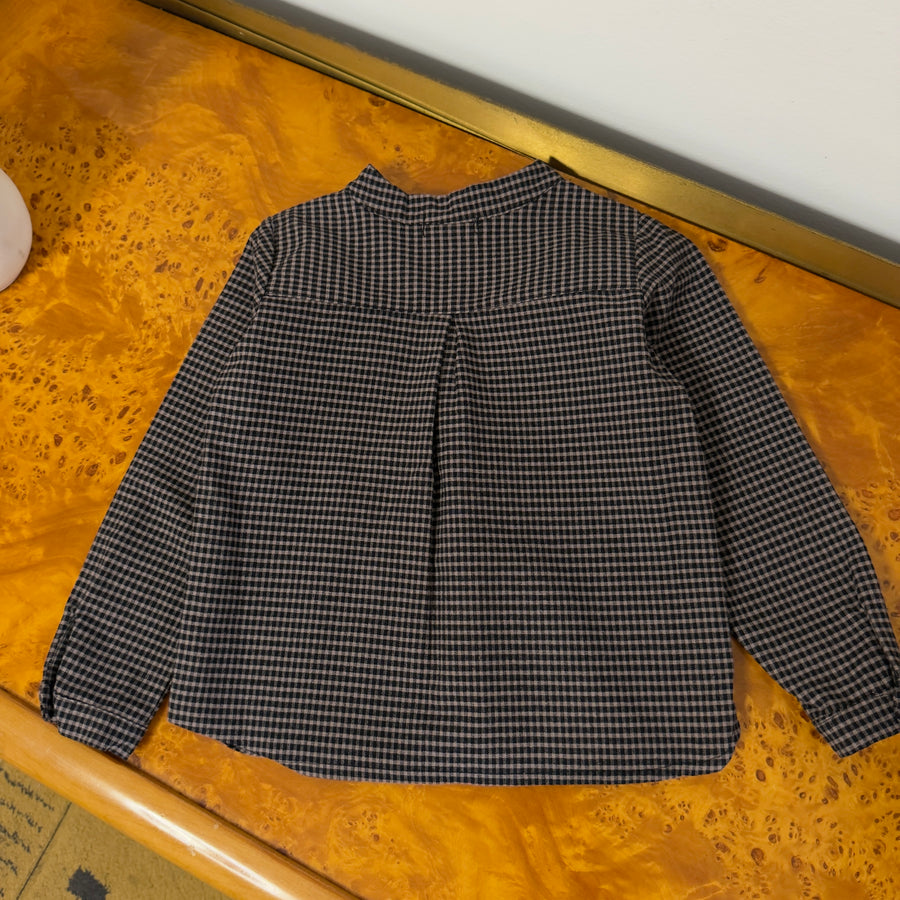 Camicia alla coreana Vichy