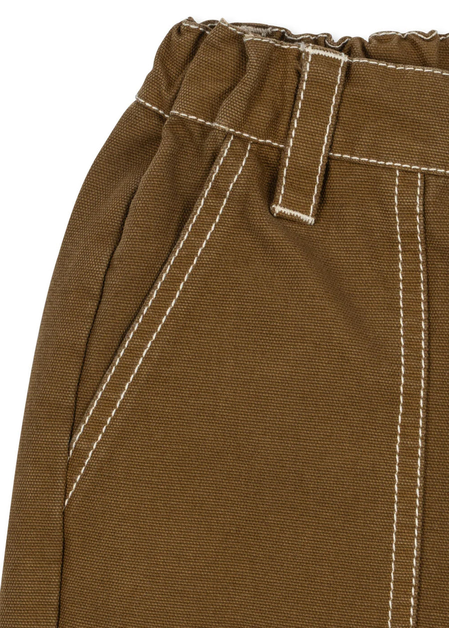 Pantalone rida in twill di cotone organico – ermine