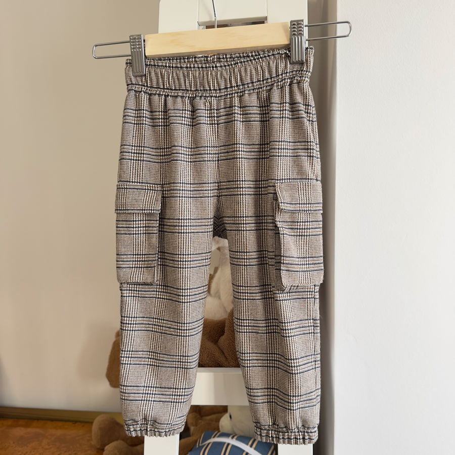 Pantalone cargo in principe di Galles - pratico e super versatile