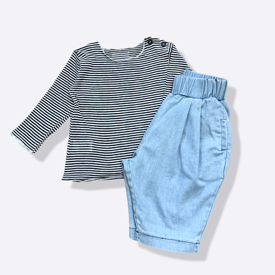mammolo jersey millerighe blu