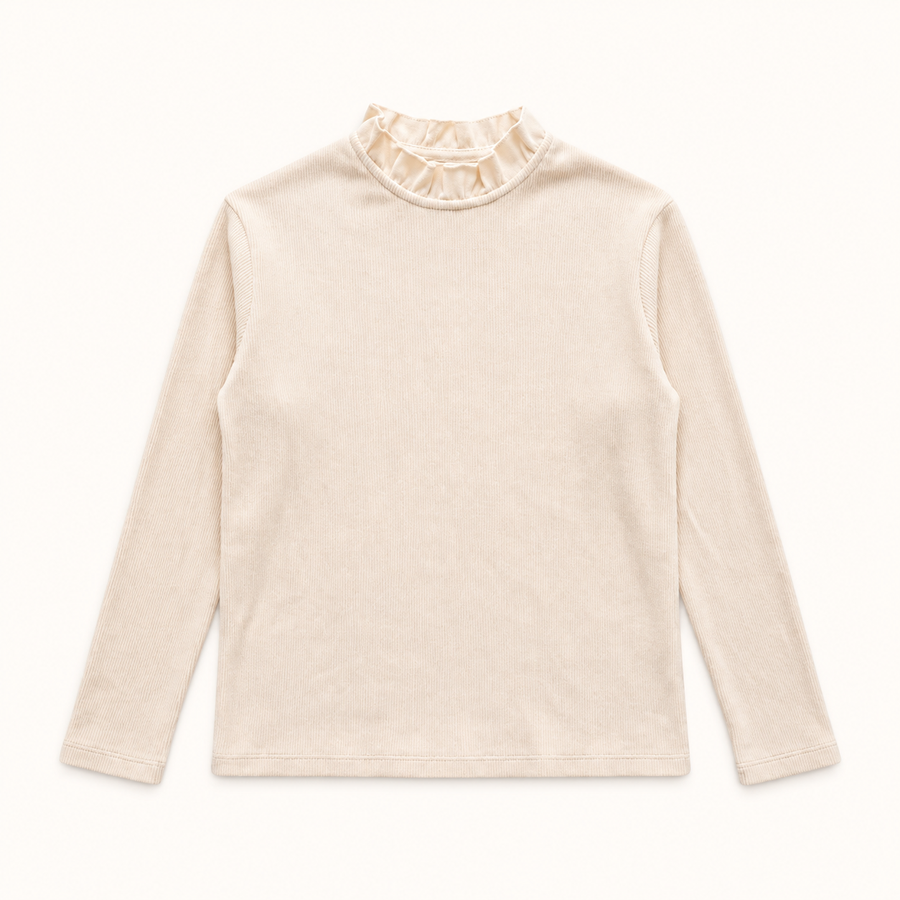 T-shirt Mara a costine in cotone biologico
