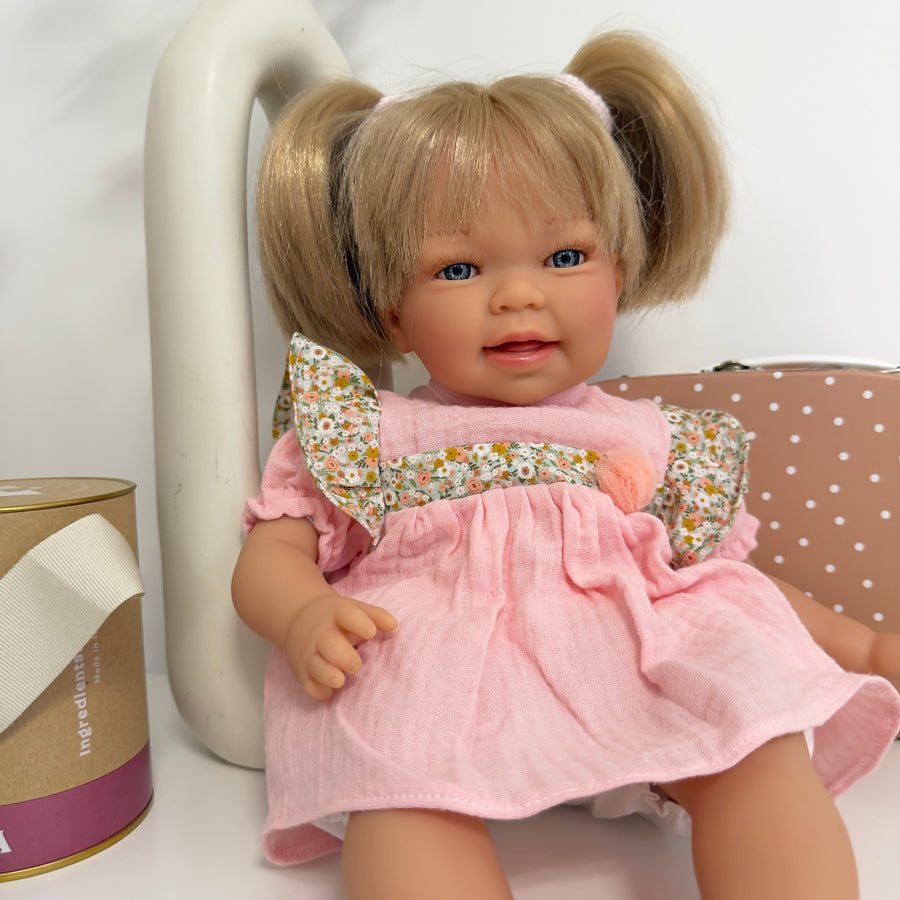 Reborn little Susi - Bambola 40 cm con arti in vinile e corpo morbido