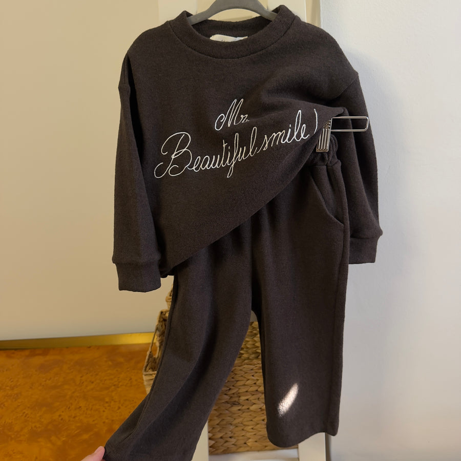 Maglia ricamata "Mr. Beautiful Smile!" – Ice Coffee