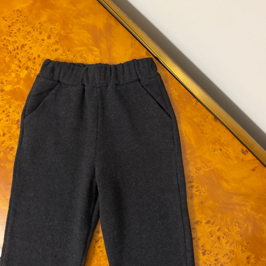 Pantalone in Caldo Cotone -Carbone