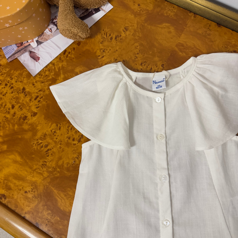Blusa con Volants sulle Spalle – Elegante, Morbida e Versatile