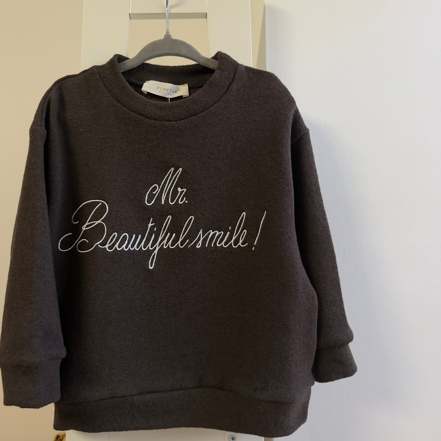 Maglia ricamata "Mr. Beautiful Smile!" – Ice Coffee