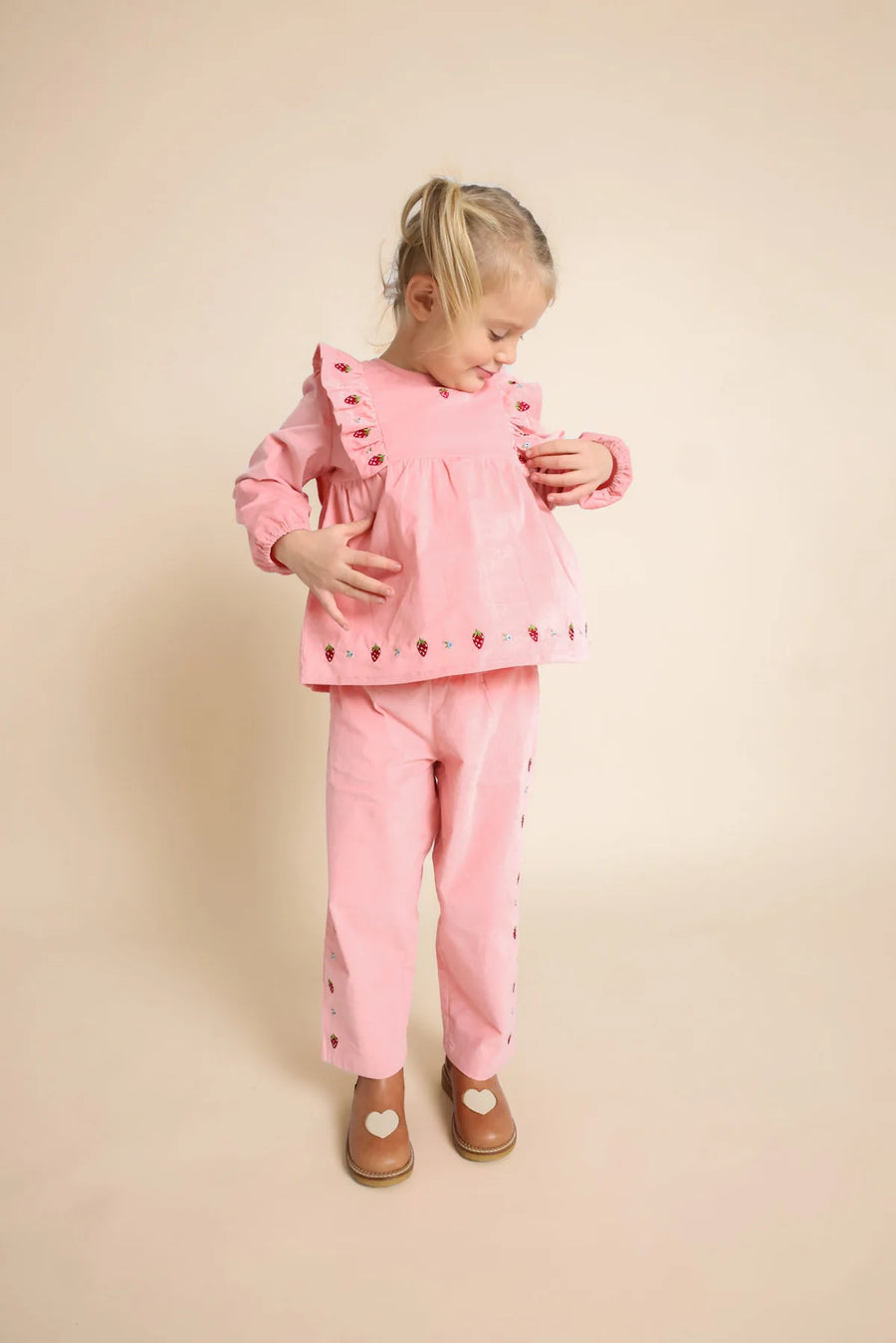 Belle Blouse – Blusa in Cotone  -Warm Pink