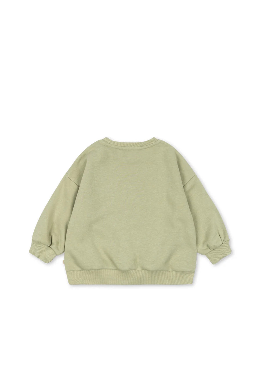 LOU SWEAT SHIRT GOTS - Sage