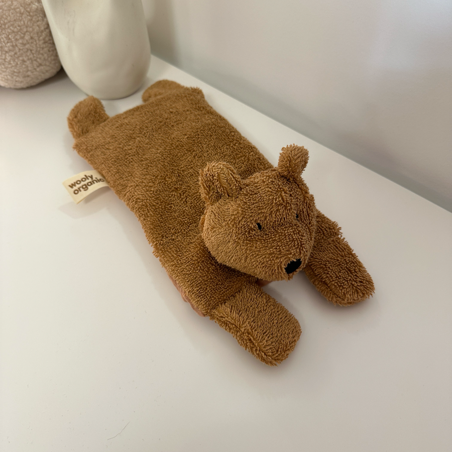 Orsetto con cuscinetto ai noccioli di ciliegia - 34cm