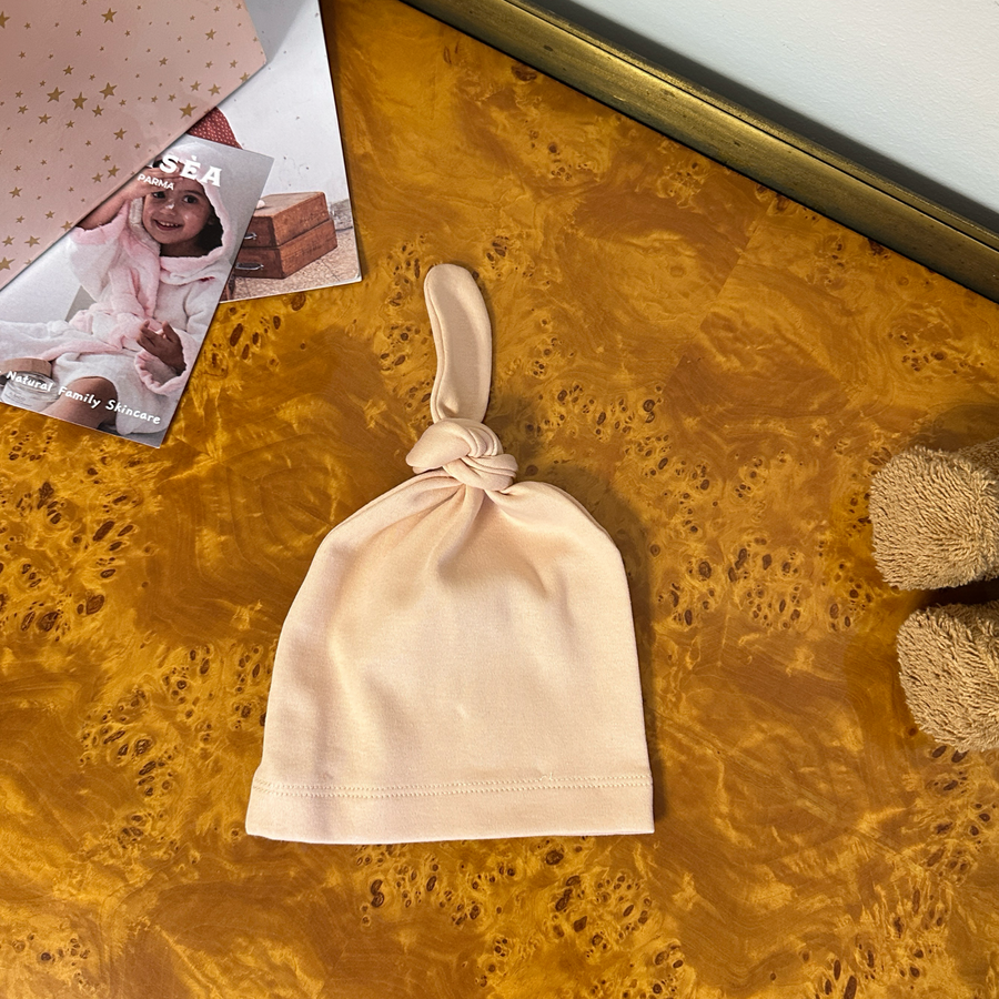Cappellino in jersey di cotone light peach