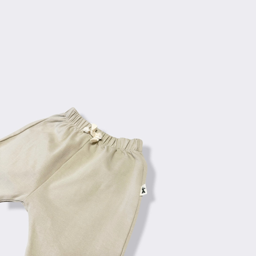 pantalone felpa beige