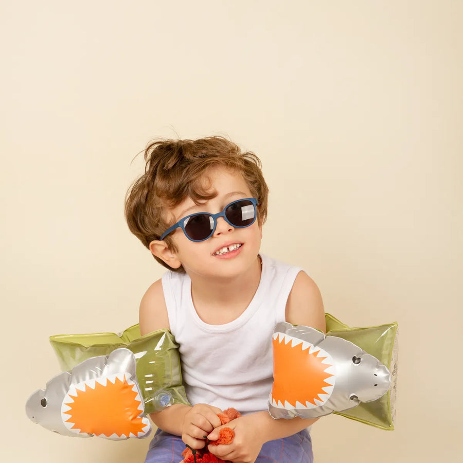 Occhiali da sole bambini UV400 flessibili e resistenti- WAZZ blue denim