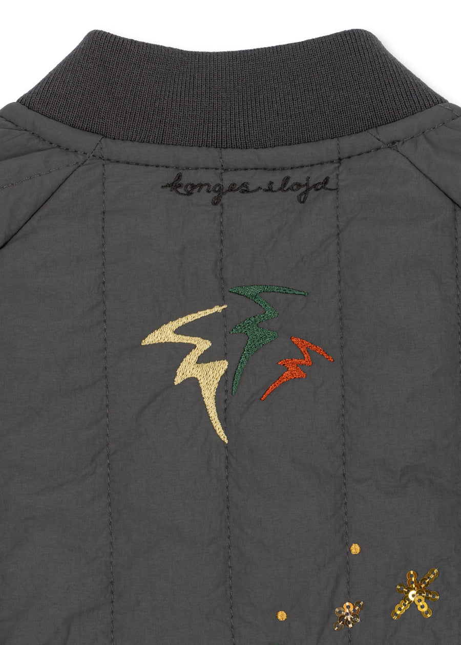 Bomber termico imbottito antracite-spazio